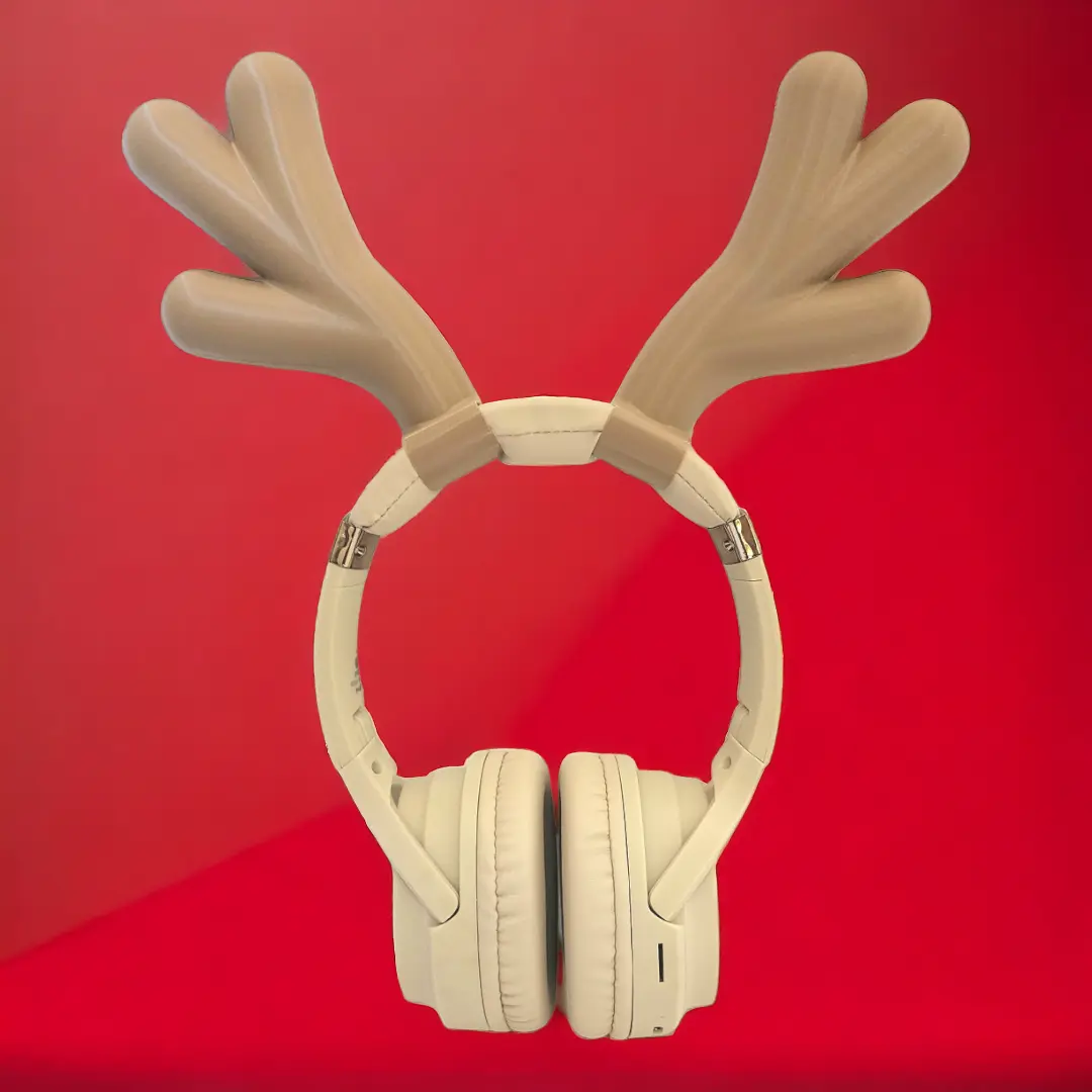 Auriculares decorativos con cuernos de reno