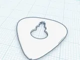 Snowman Guitar Pick (Easy Quick print)-2