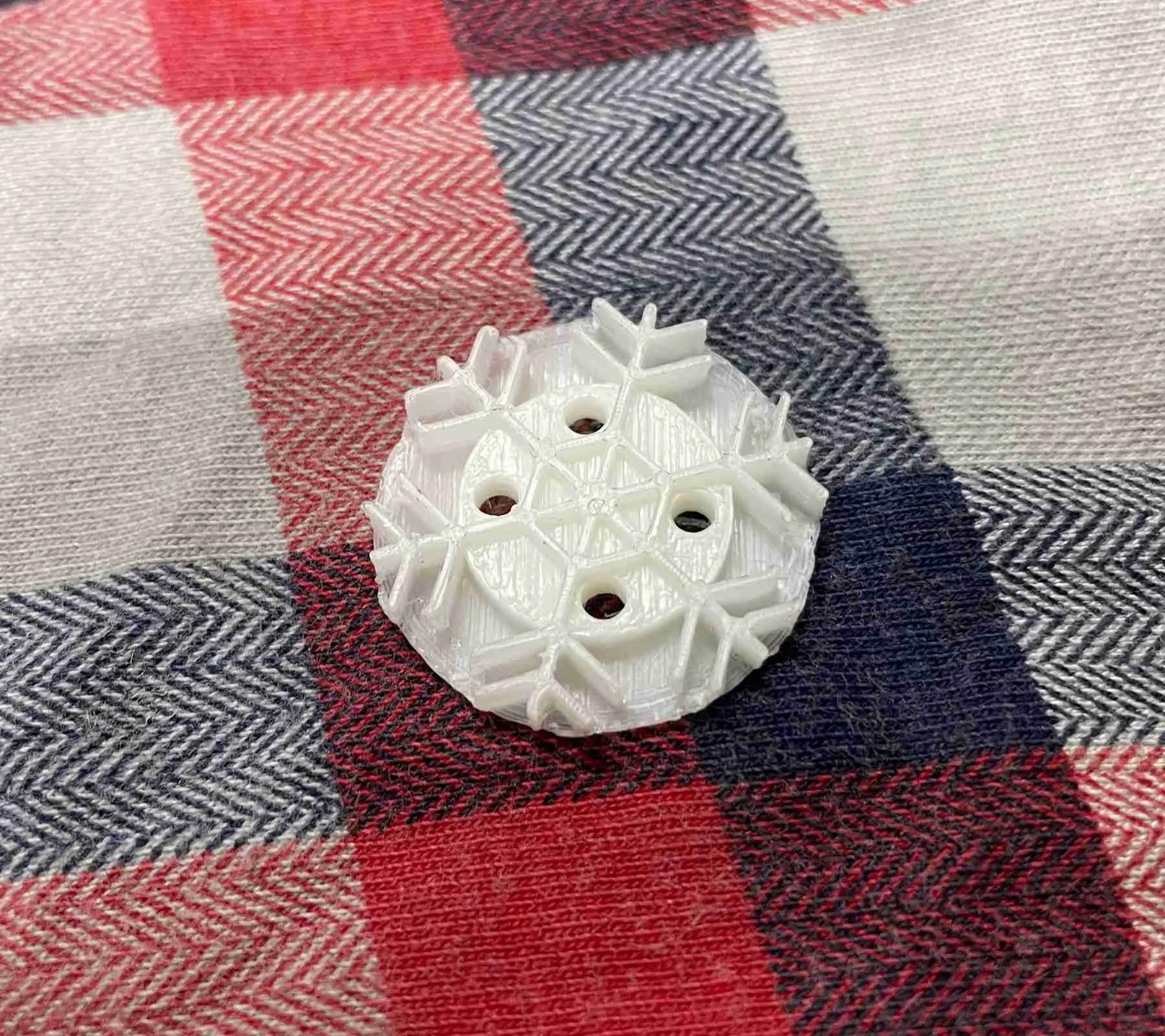 Winter is coming - button snowflake