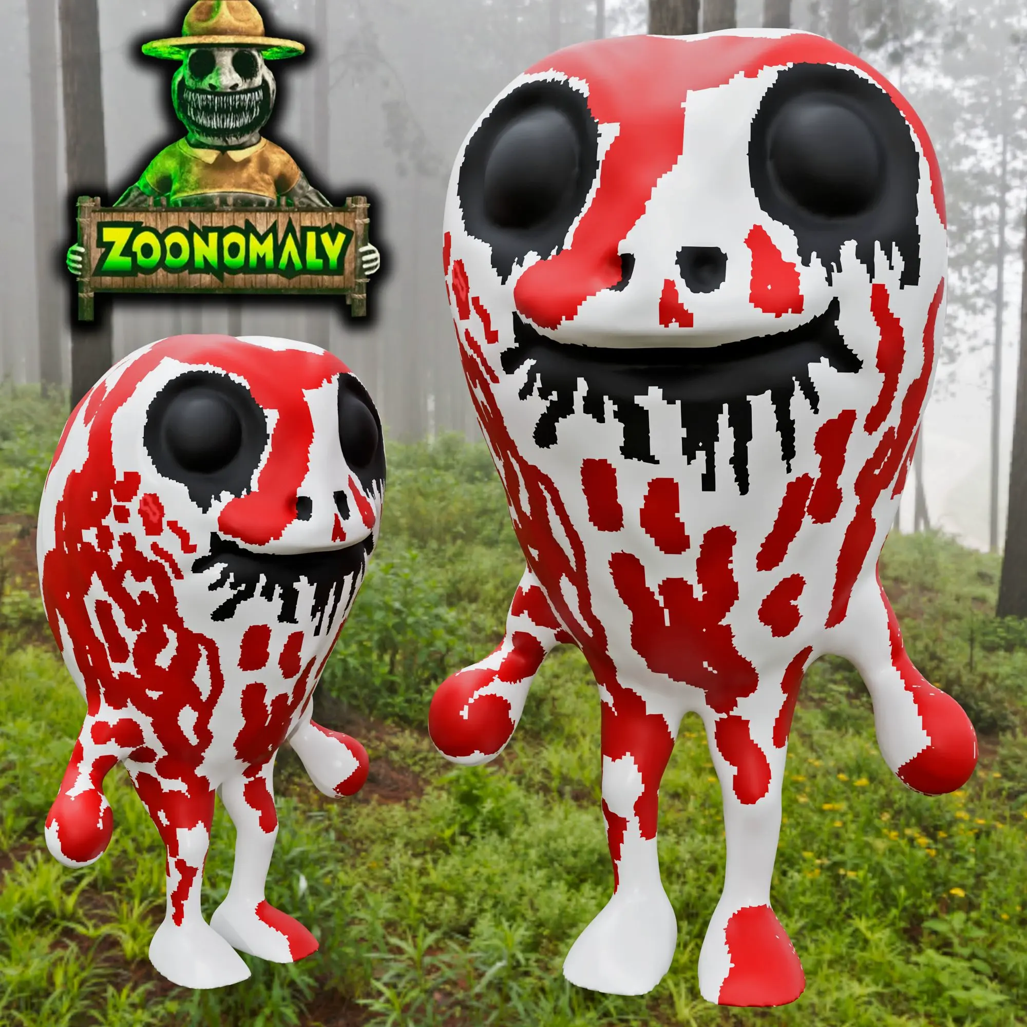 FRIENDLY FROG FROM ZOONOMALY | CREEPY FROG FIGURINES | 3D FA