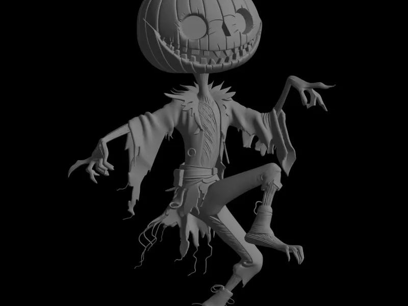 halloween railing figure