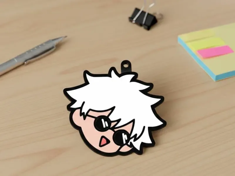 Gojo Satoru Keychan Multicolor