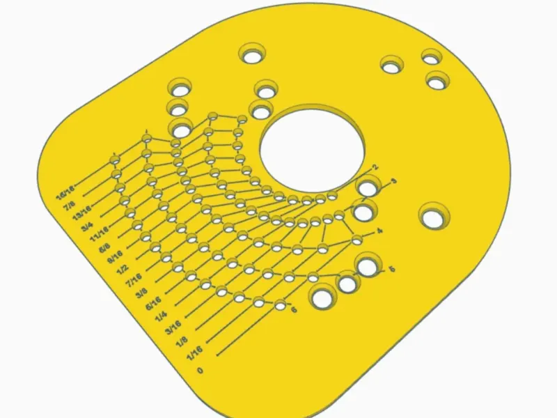Circle Guide for Plunge Routers - 2 ¼ to 6 ¹⁵/₁₆ inches