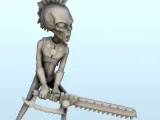 Alien punk with armor and chainsaw sword (9) (+ pre-supporte-1