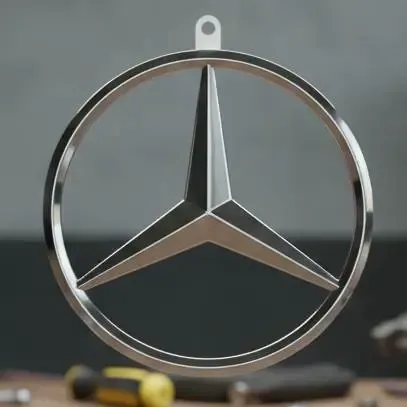 Portachiavi Logo Mercedes-Benz – 4 Colori / Opzione Monocolore