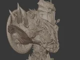 Dark Ages Spawn Portrait Bust | Medieval Hellspawn 3D Print-7