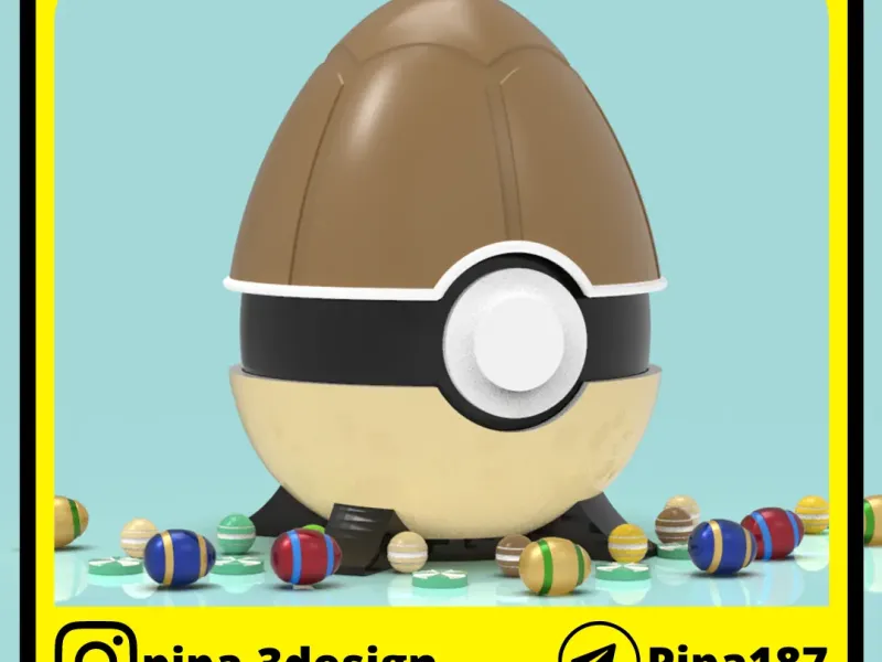 STORAGE CONTAINER - POKEBALLS SQUIRTLE EASTER EGG