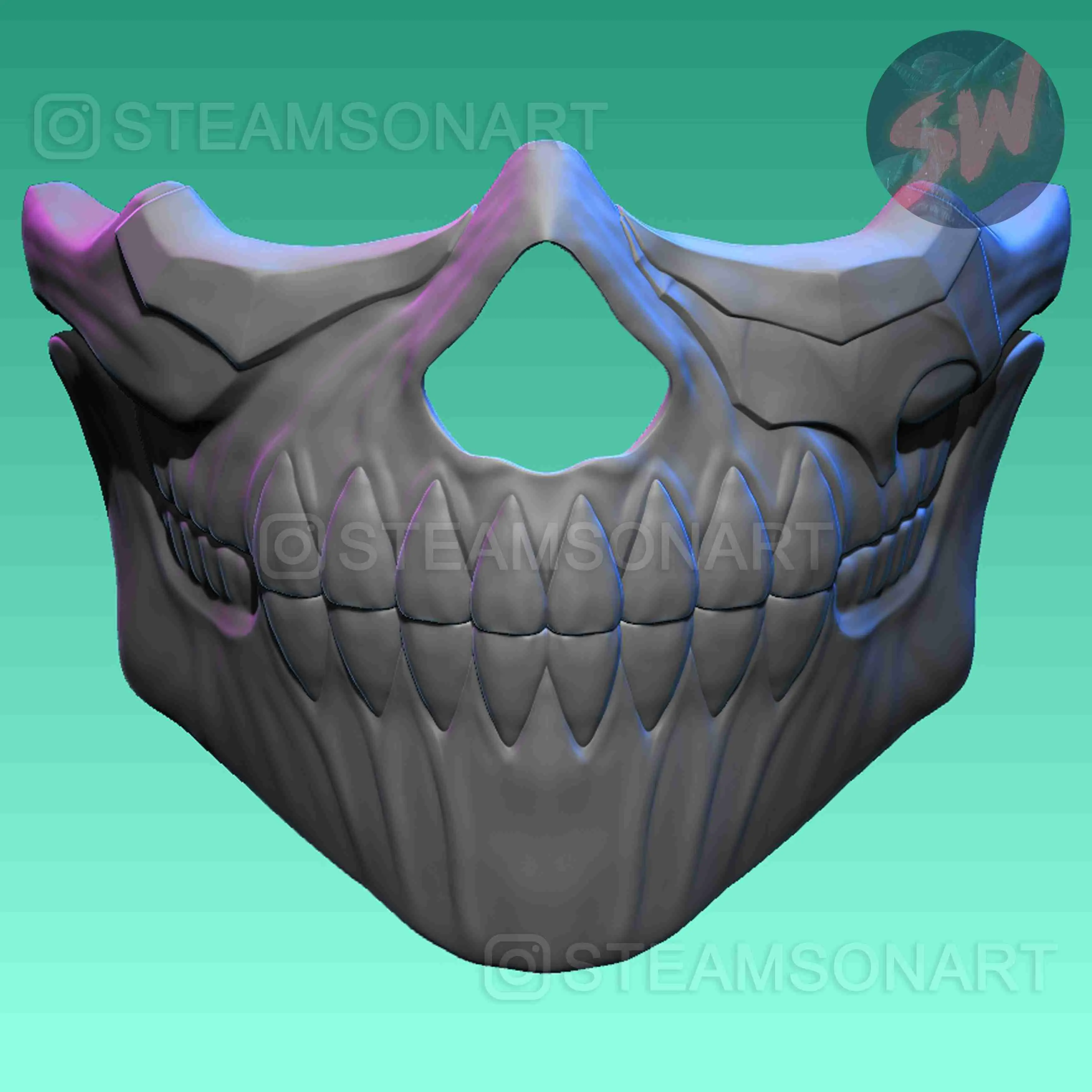 Maschera articolata BLEACH Aaroniero (Noveno 9th Espada)