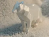Low poly Arctic Fox-1