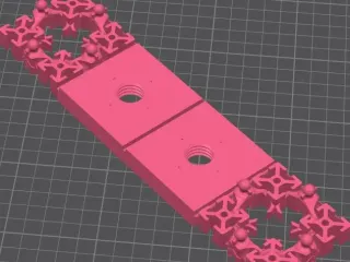 Konomi Quad 2020 T-Slot Spine Modular Line,4 tiles, 2 center