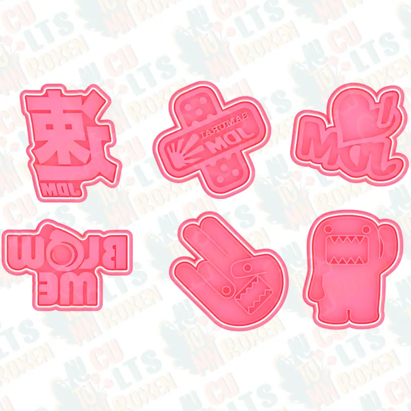 JDM cookie cutter set of 6
