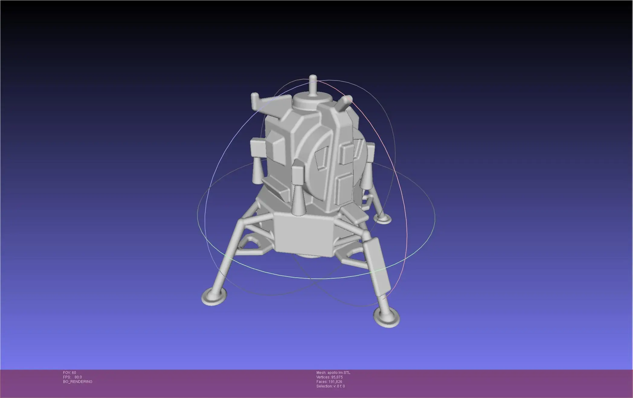 Free Vehicles & Machinery STL Download - Apollo LM Lander Printable ...