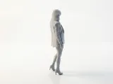 Jacket Lady Figurine Female Figure 3D Printable-1
