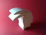 Native American profile silhouette, nestable box (v1)-0