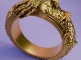 Facehugger ring 3D print model-8