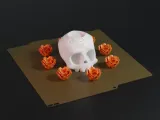 Calavera Decorativa 3D – Halloween y Día de los Muertos con-4