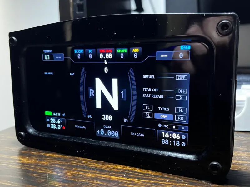 Sim Racing Dash Phone Display