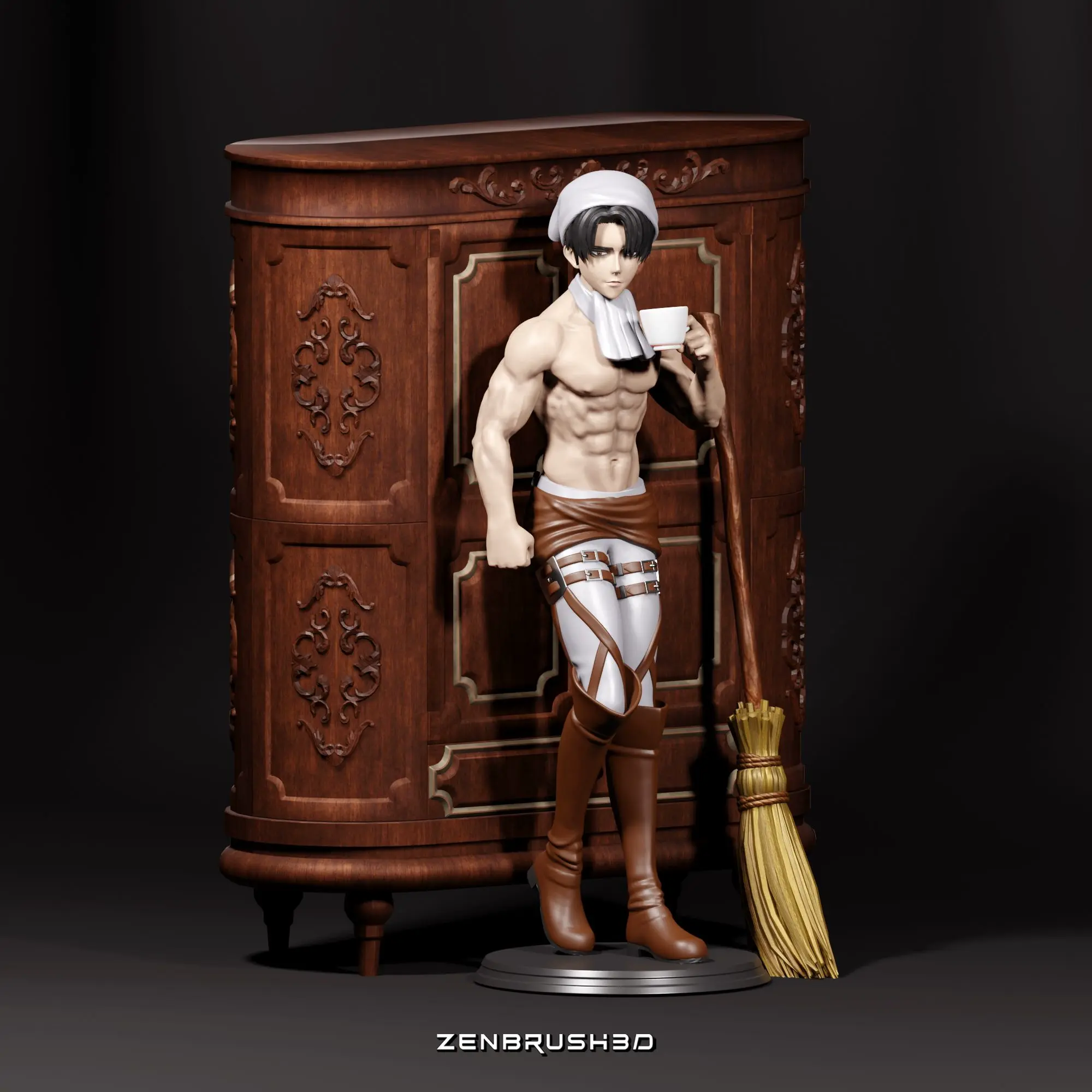 LEVI ACKERMAN - CLEANING OUTFIT - ATTACK ON TITAN 3D