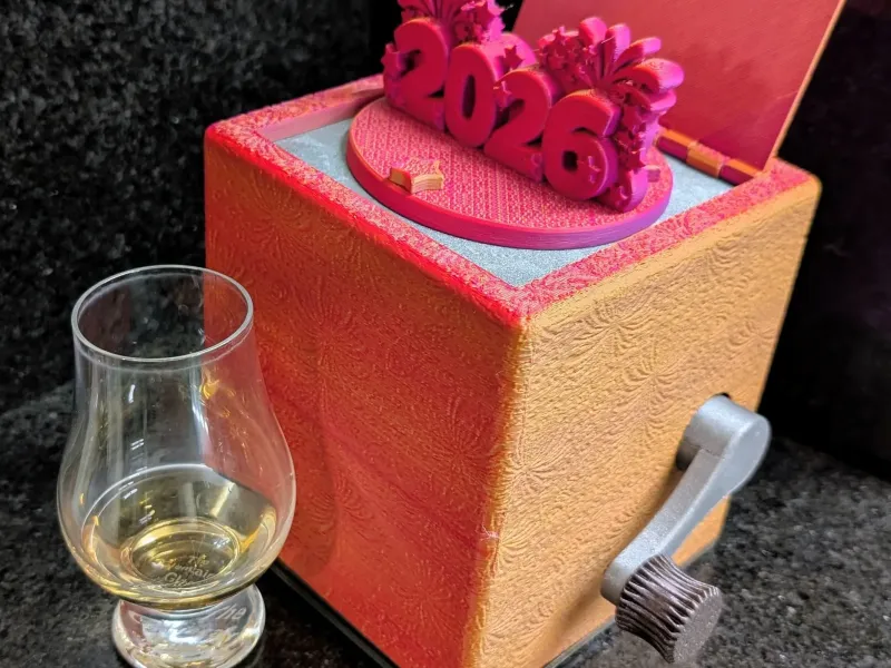 New Year Musical Jack-In-A-Box - Auld Lang Sine