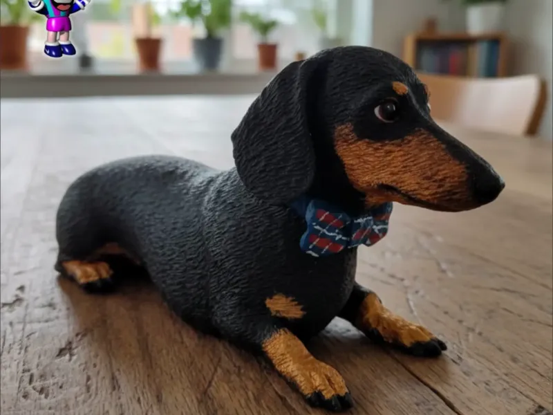 Perro Salchicha Acostado