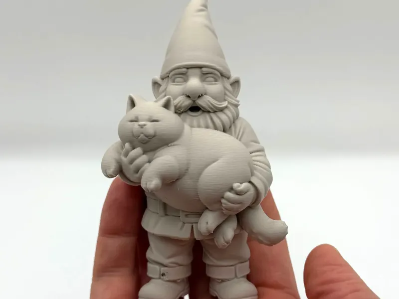 Gnome with Chonky Cat