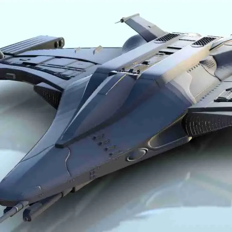 Thallo spaceship 4 - sci-fi science fiction future 40k legio