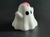 Knitted Ghost With Brain-2
