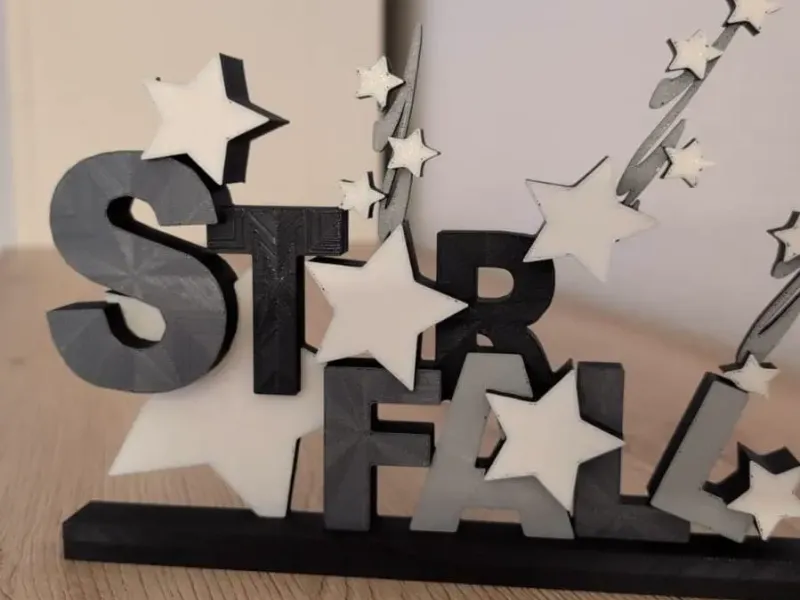 Starfall Schriftzug Dekoration