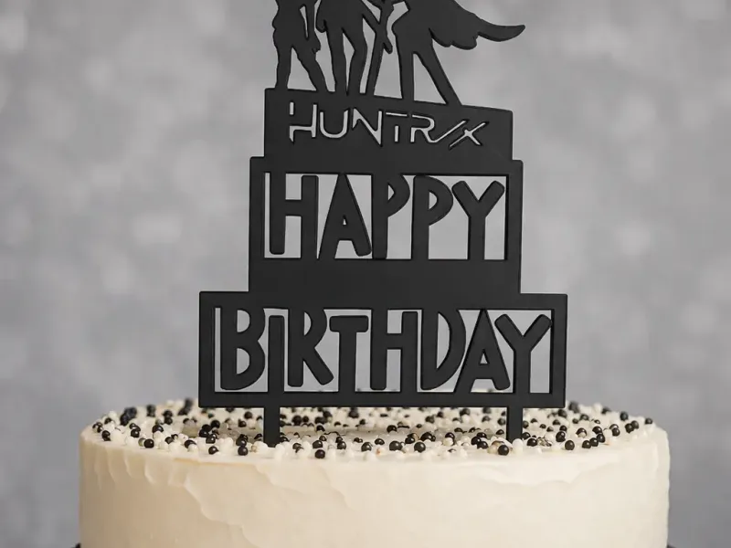 K-POP Demon Hunters Huntrax Birthday Cake Topper 