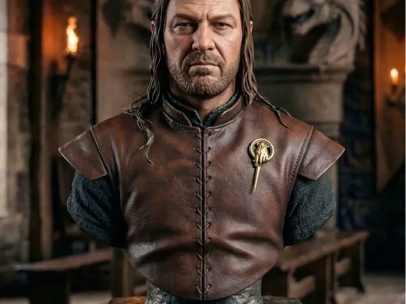 Busto di Eddard Stark STL – Il Lord di Grande Inverno – Alto Livello di Dettaglio