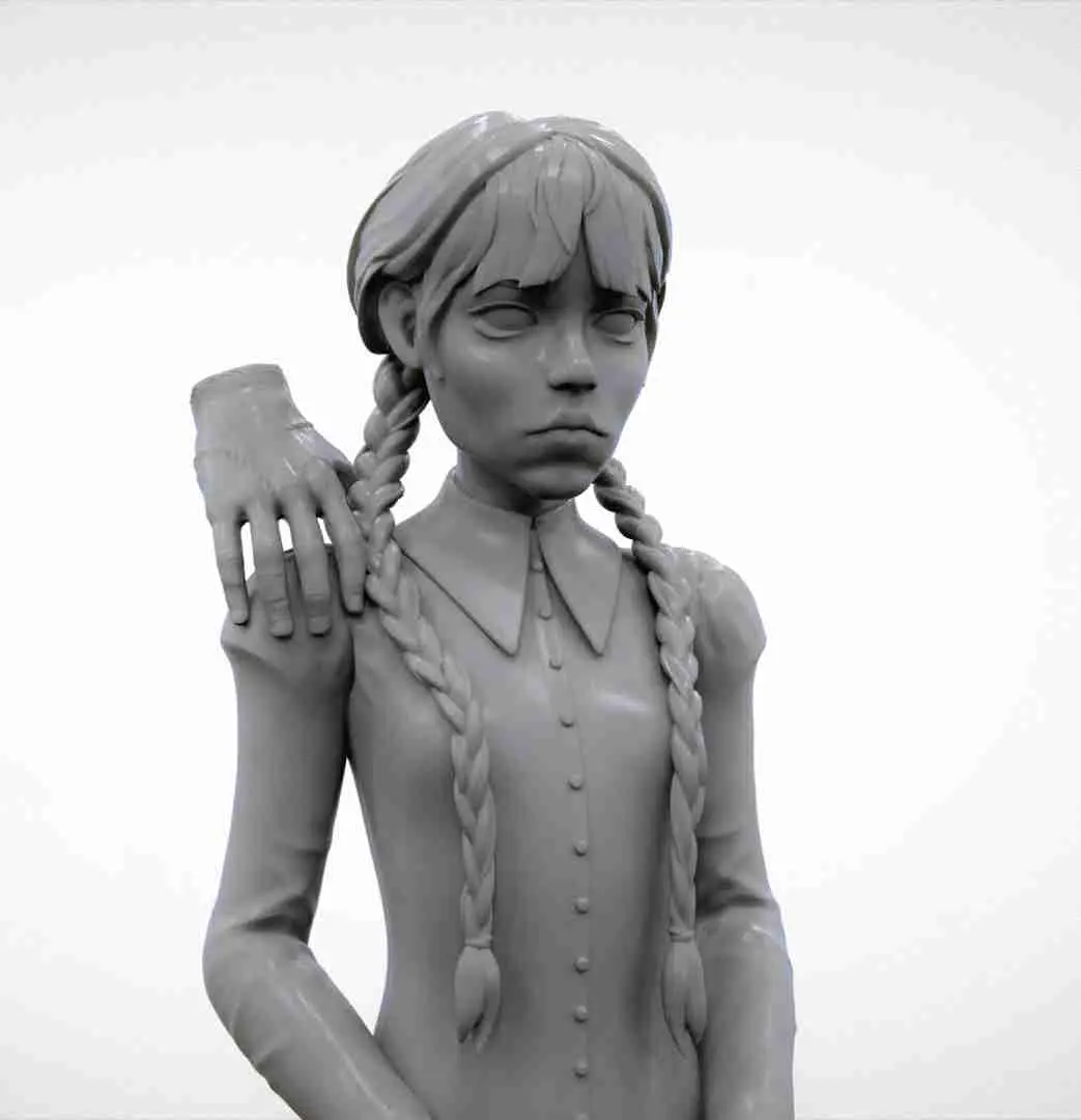 Wednesday Addams fanart sculpt