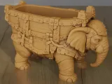 Armored Elephant Planter Box 3D STL Model-6