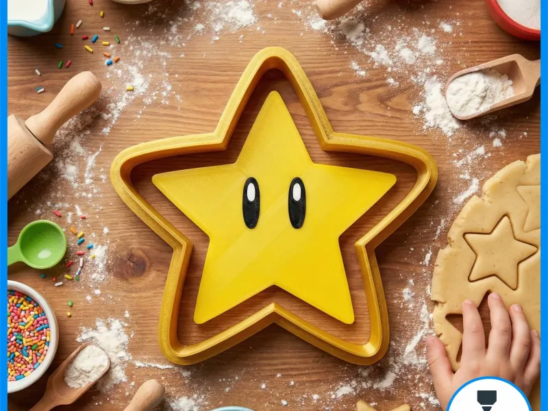 CORTADOR DE GALLETAS SUPER ESTRELLA SUPER MARIO BROS