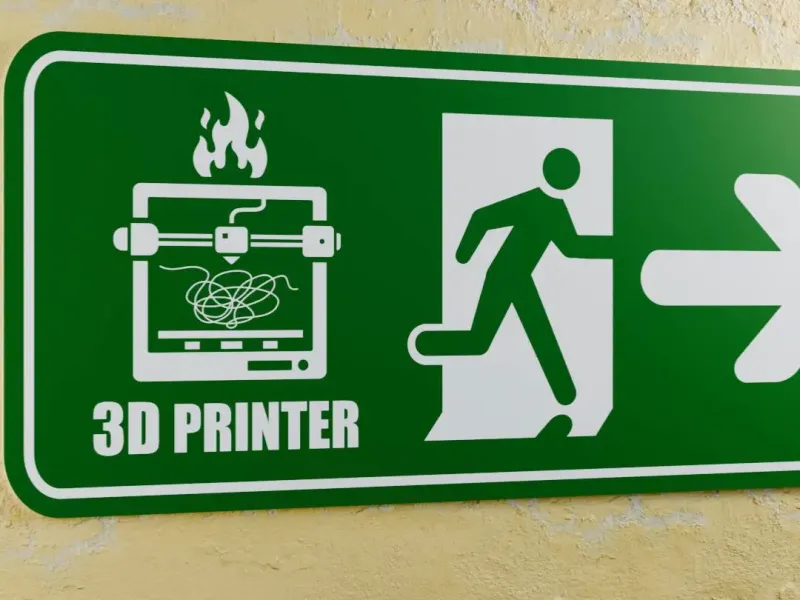 3D-Drucker-Notausgangsschild - Pfeil rechts rechts