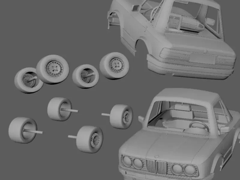DIECAST BMW E30 - MODEL KIT CAR