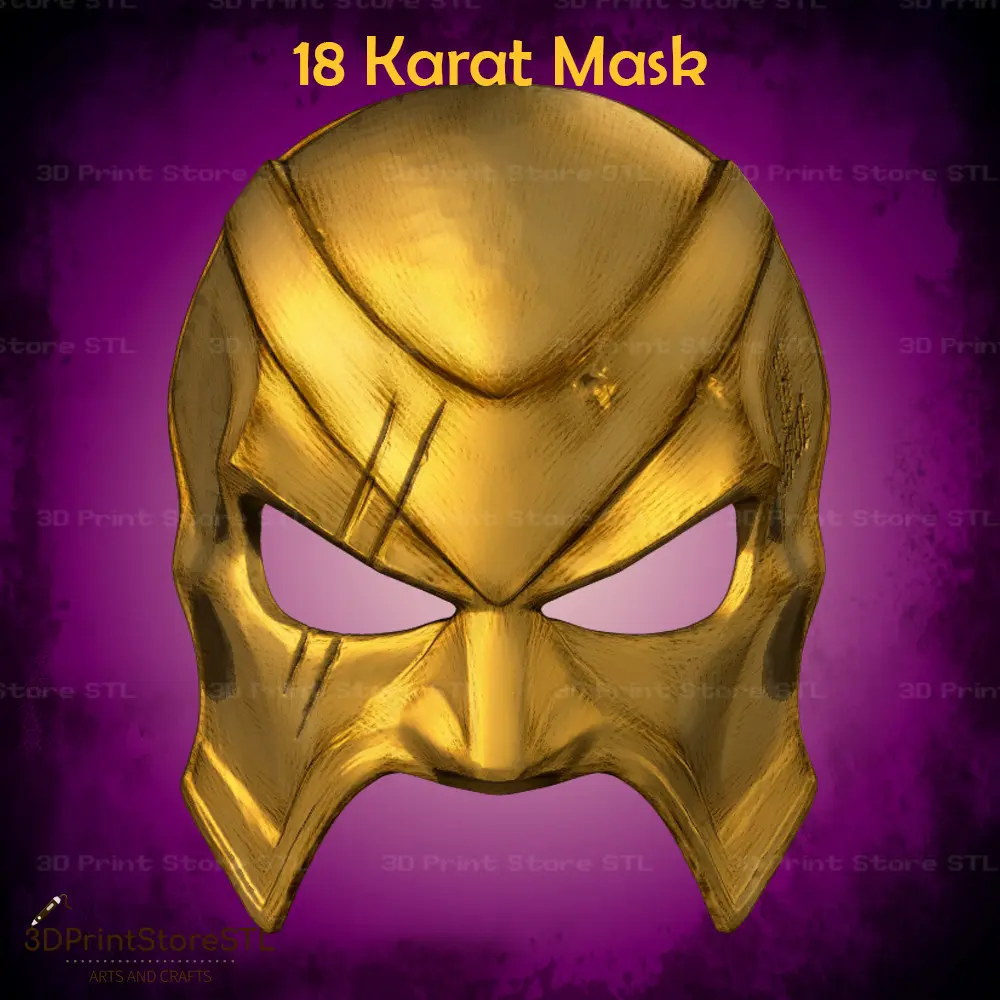 maschera 18 Karat per Cosplay - File STL