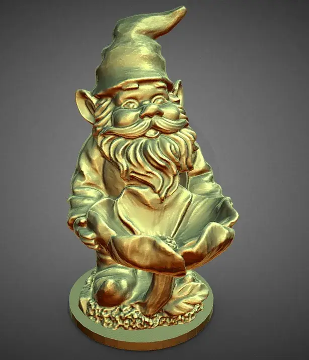GNOME GARDEN FLOWER BIRD BATH DECOR