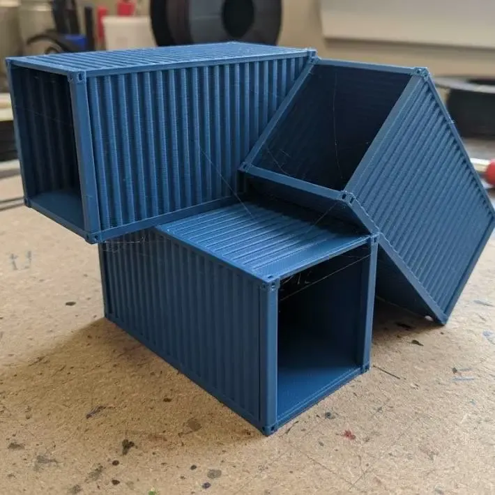 Container Stack for Aquarium Decor
