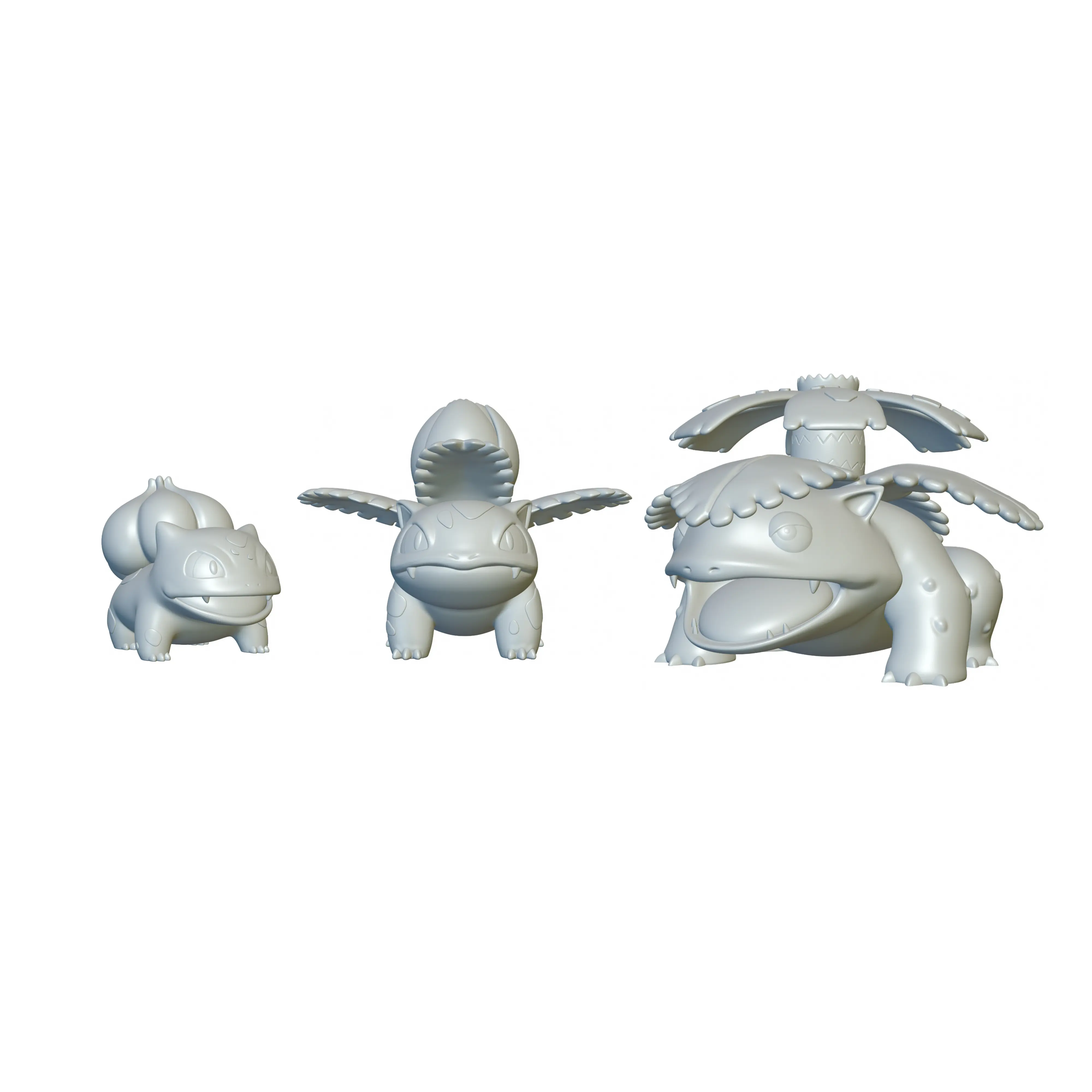 Pokemon Bulbasaur & Ivysaur & Venusaur (3D Print) | 3D models download ...