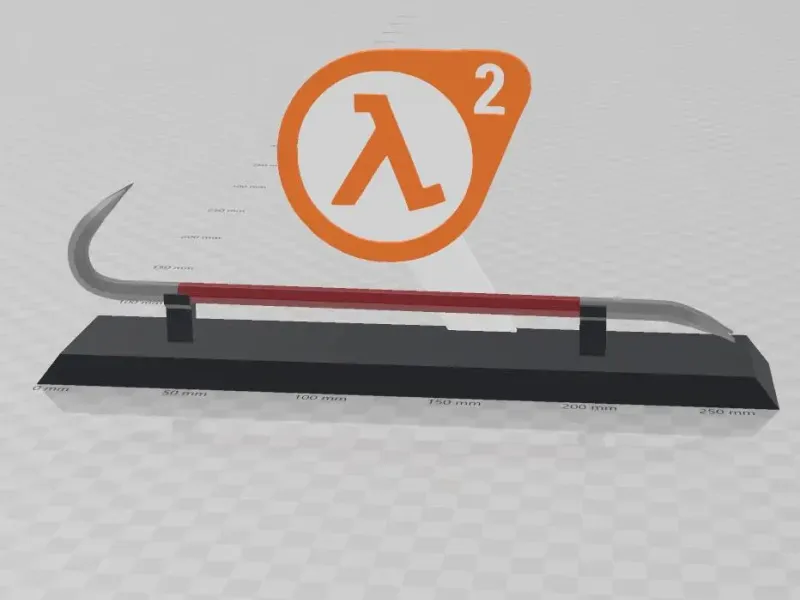 Half life crowbar display