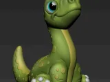 CUTE BRACHIOSAURUS (PRINT IN PLACE)-3