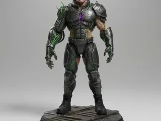 Voidcore Enforcer – Cybernetic War Tyrant 3D Figurine