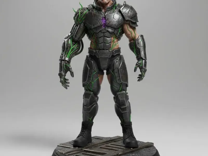 Voidcore Enforcer – Cybernetic War Tyrant 3D Figurine
