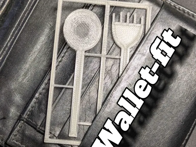 Simple Wallet Silverware Card :)