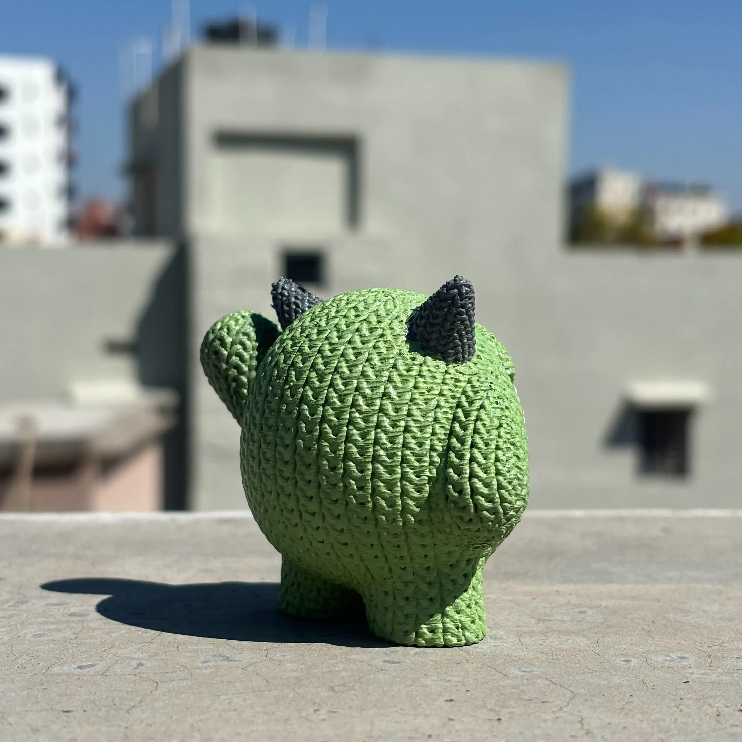 Knitted Mike Wazowski (Monsters Inc.)