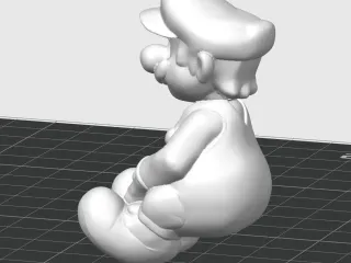 Super Mario seated