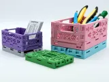 3D Printable Floral Foldable and Stackable Crates-0