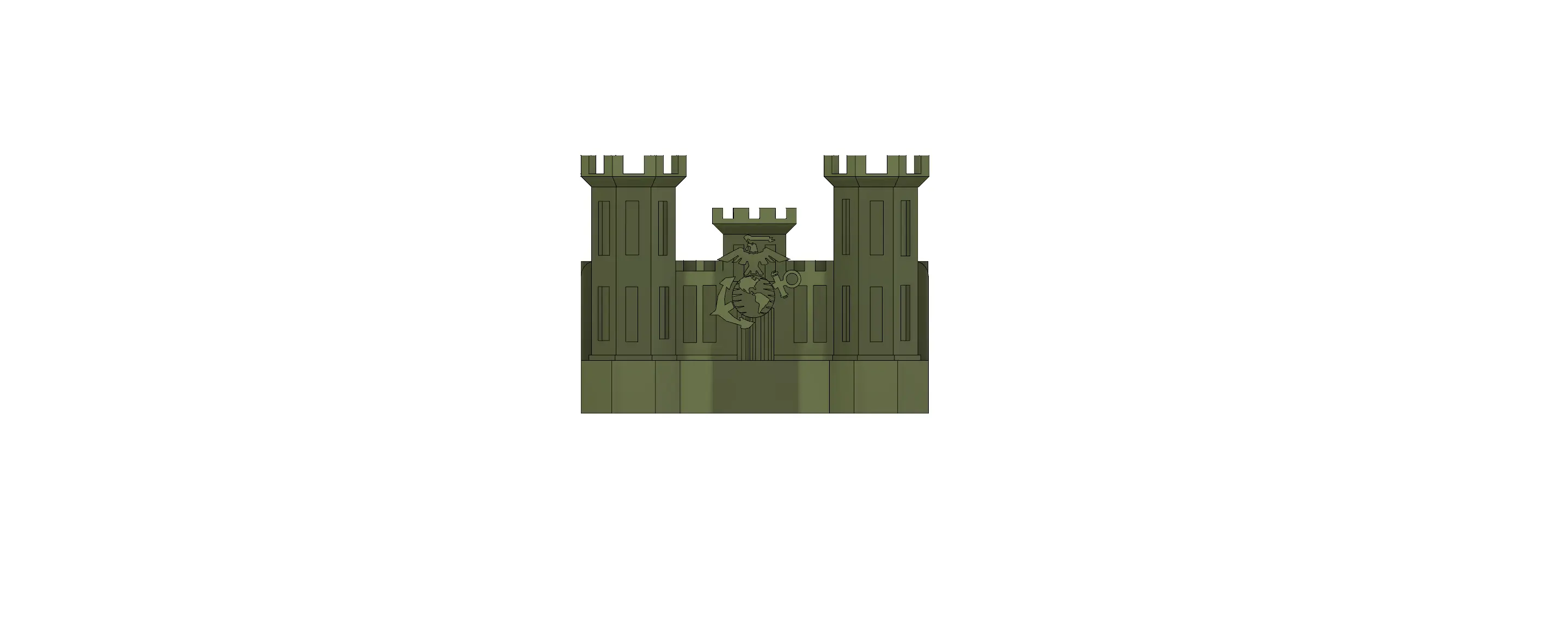 USMC Combat Engineer Castle Business Card Holder