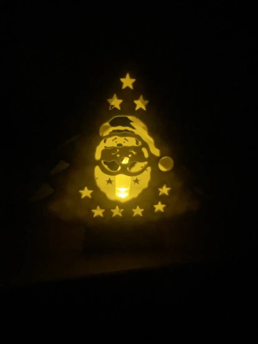 Christmas tree shaped led tealight