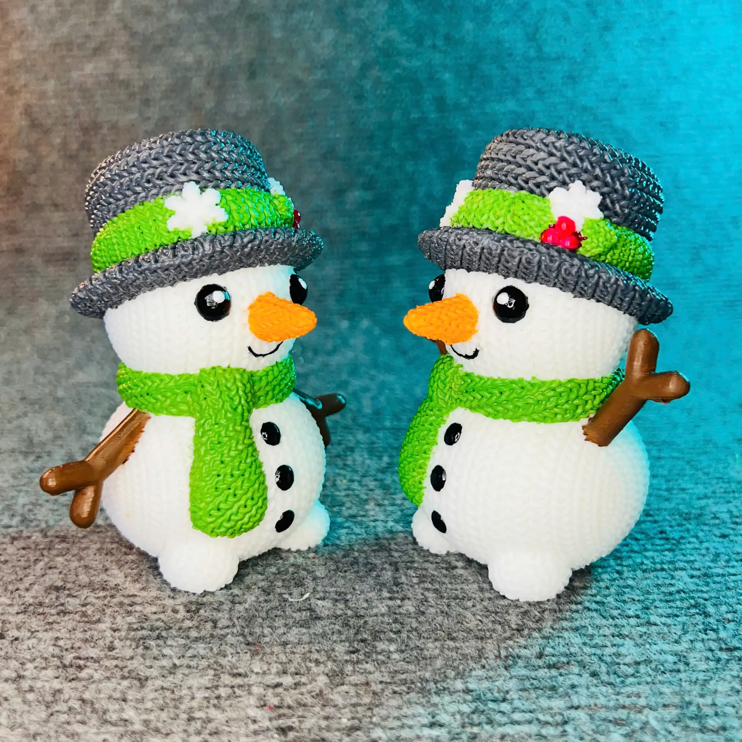 Snowman Crochet - Knitted - STL & 3mf Multicolor
